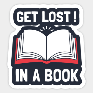 Get Lost In A Book Sticker